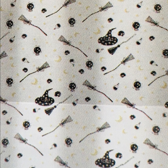 Envogue Holiday 2 Halloween Witch Hat Stars Peva Shower Curtain